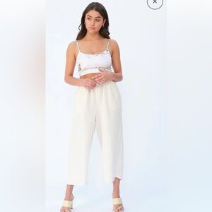 Tribe Kelley Bali Capri Pant in Eggshell